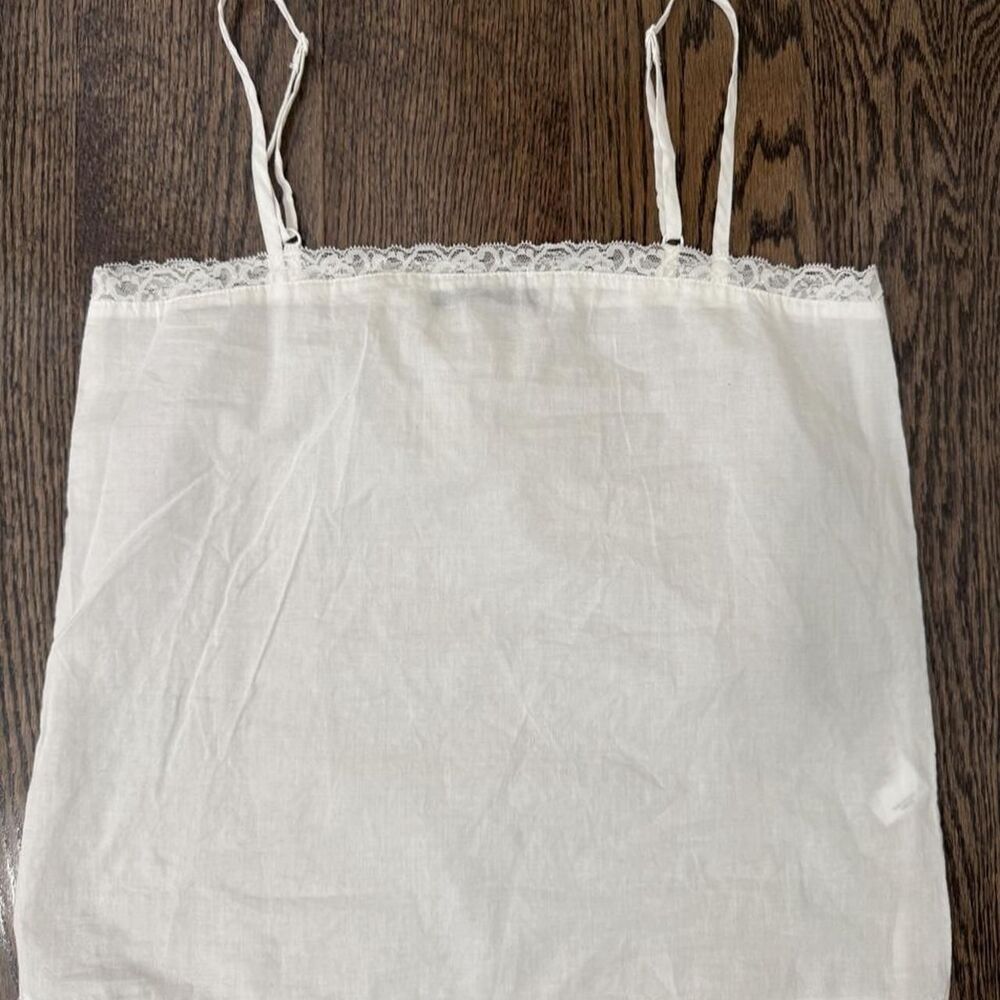 Brandy-melville Women's White and Cream Vest
